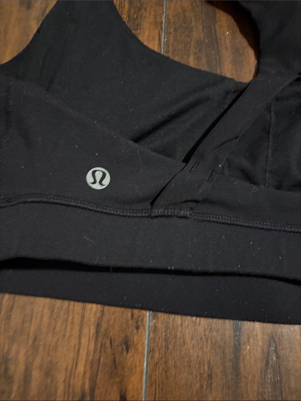 Lululemon Black Racerback Sports Bra 16 pit to pit - Picture 4 of 7